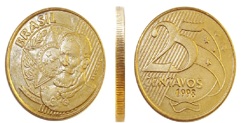 Moeda de 25 Centavos Guardada em Casa Pode valer mais de 10 mil reais