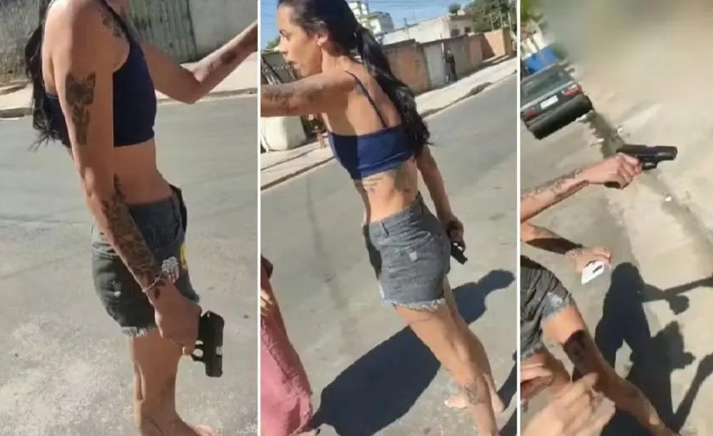 Mulher aponta arma e agride vizinha; marido policial tentou impedir denúncia