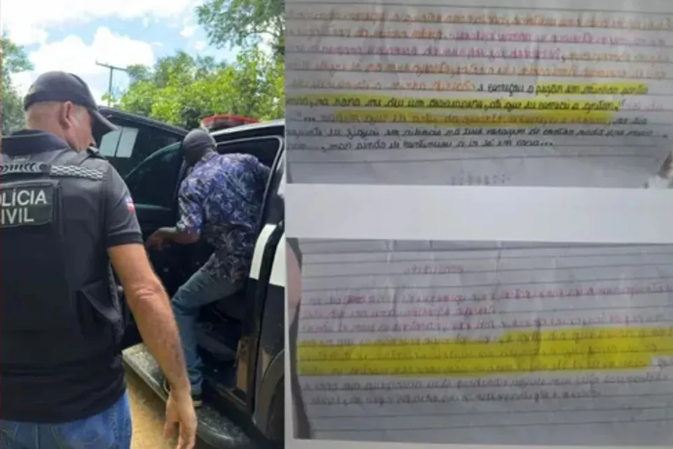 Crime revelado em diário: Idoso de 62 anos é preso após criança detalhar abusos em caderno