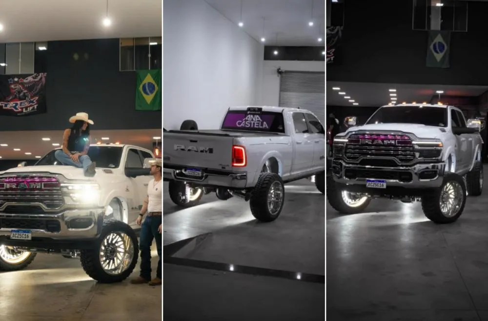 Ana Castela exibe nova Ram 3500 modificada e mudanças podem pesar no bolso