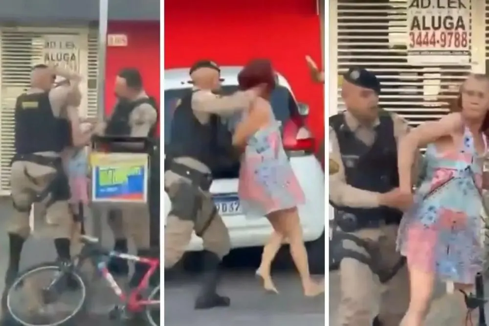 VÍDEO: PM dá cotoveladas em faxineira de 61 anos durante abordagem
